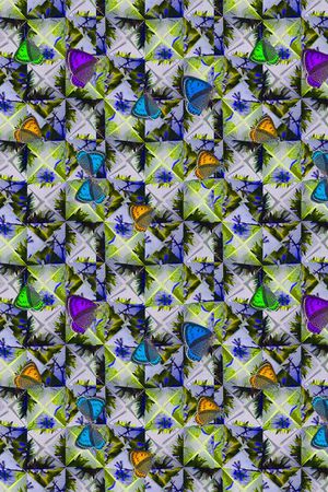 格子印花华亿平台图片