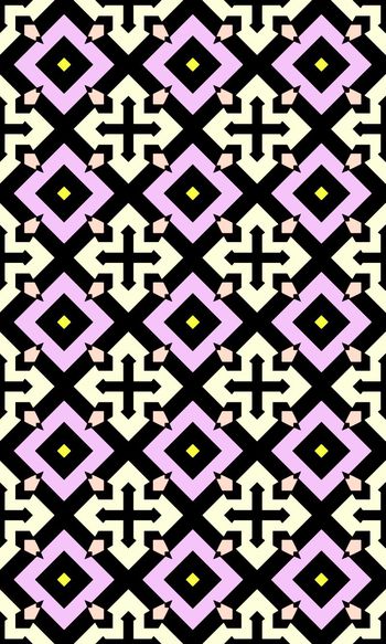 390403-原创菱形十字几何格子时尚女装衬衣