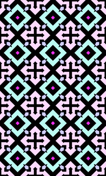 390404-原创菱形十字几何格子时尚女装衬衣