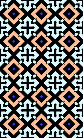 390405-原创菱形十字几何格子时尚女装衬衣