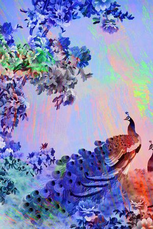 中国风印花华亿平台图片