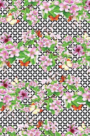 中国风印花华亿平台图片