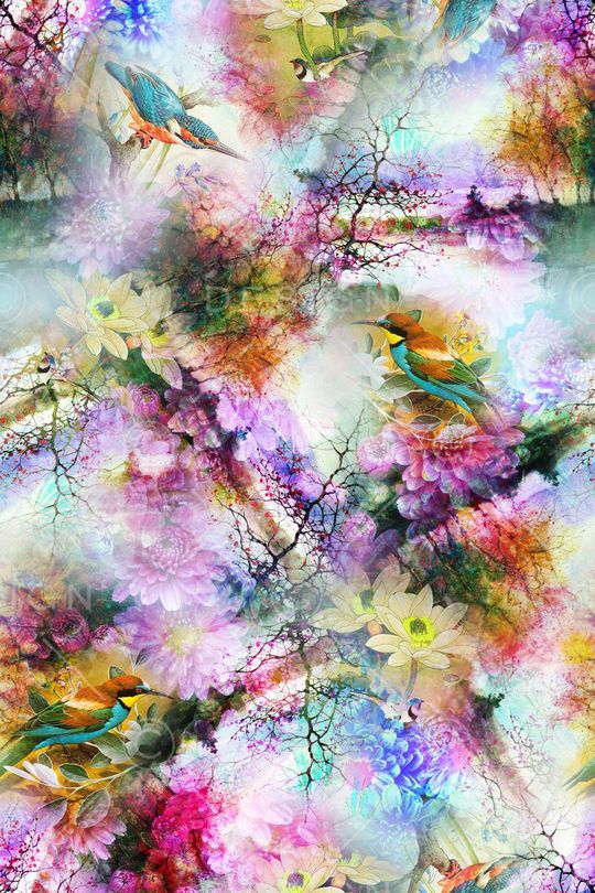 抽象组合印花华亿平台图片