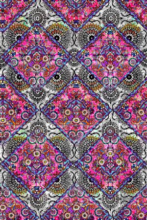 民族抽象印花华亿平台图片