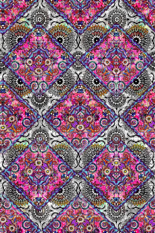 民族抽象印花华亿平台图片