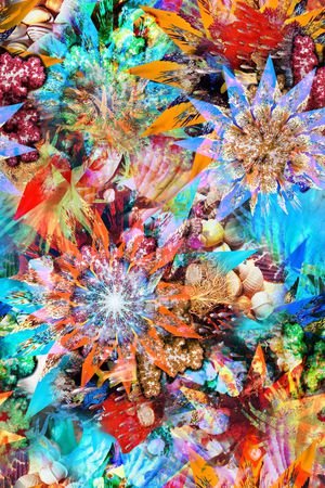 海洋风格印花华亿平台图片