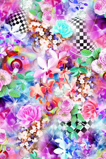 390702-色彩时空穿越花卉