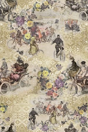 复古印花华亿平台图片