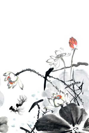 荷花印花华亿平台图片