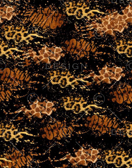 老虎 长颈鹿印花华亿平台图片