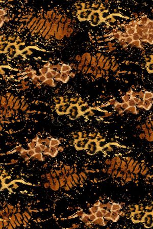 老虎 长颈鹿印花华亿平台图片