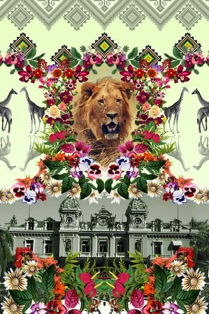 欧式建筑印花华亿平台图片