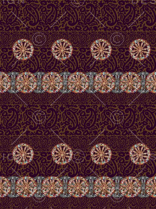 复古优雅印花华亿平台图片