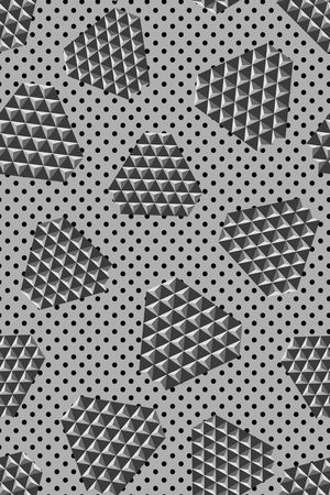 几何 圆点 一套色印花华亿平台图片