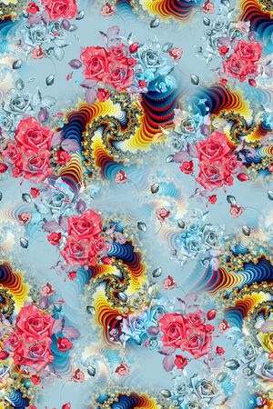 抽象印花华亿平台图片