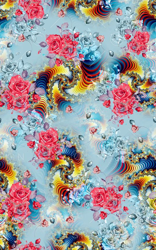 抽象印花华亿平台图片