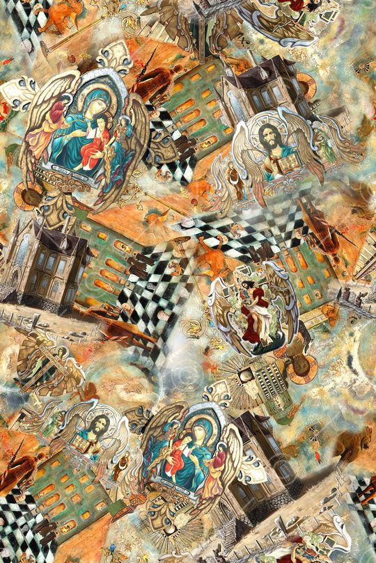 欧式印花华亿平台图片