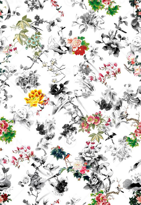 中国风印花华亿平台图片