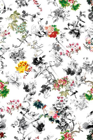 中国风印花华亿平台图片