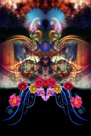 抽象印花华亿平台图片