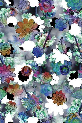 391129-多彩花卉花朵花纹组合