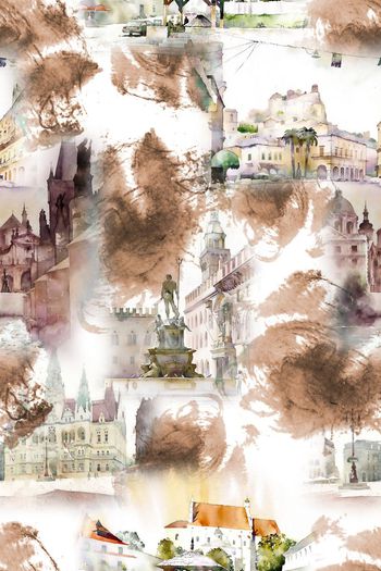 391150-水彩水墨风景