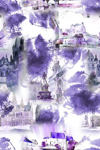 391151-水彩水墨风景