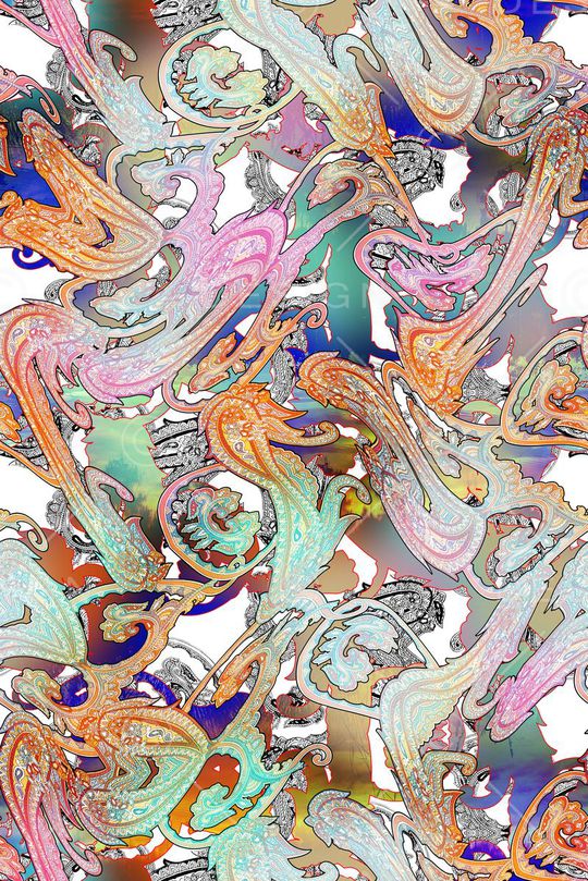 腰果印花华亿平台图片