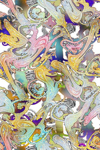 391159-多彩佩斯利腰果花组合