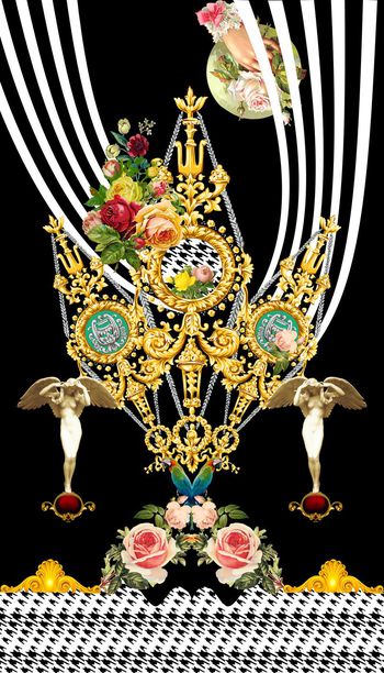 欧洲拼接印花华亿平台图片