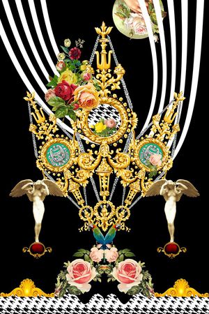 欧洲拼接印花华亿平台图片