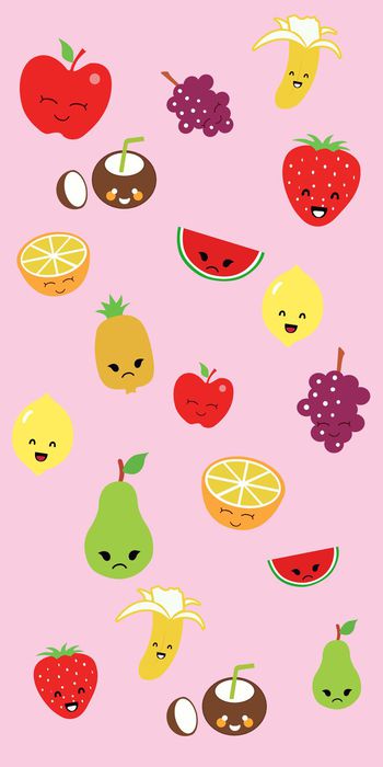 391207-	春夏趣味水果印花