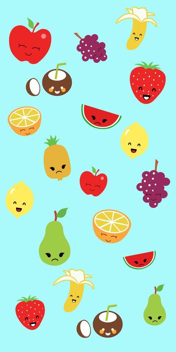 391208-	春夏趣味水果印花