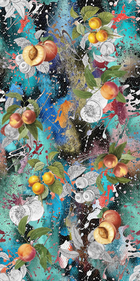 墨迹印花华亿平台图片