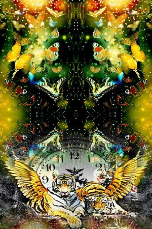 抽象印花华亿平台图片