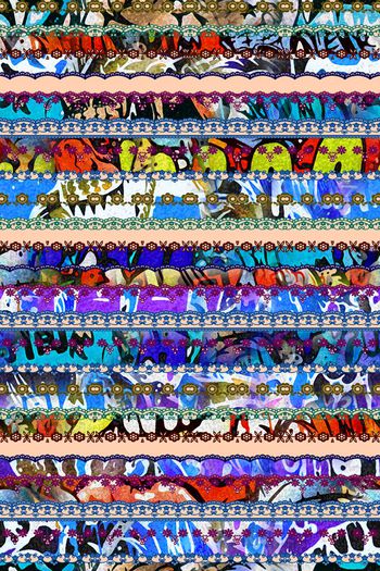 391507-条纹民族抽象组合