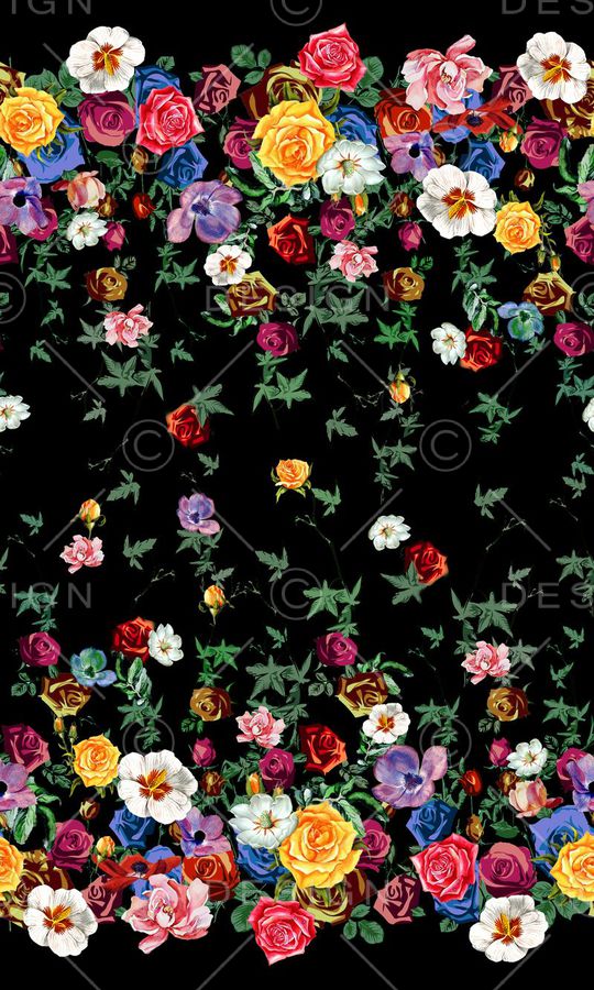 双边黑底印花华亿平台图片