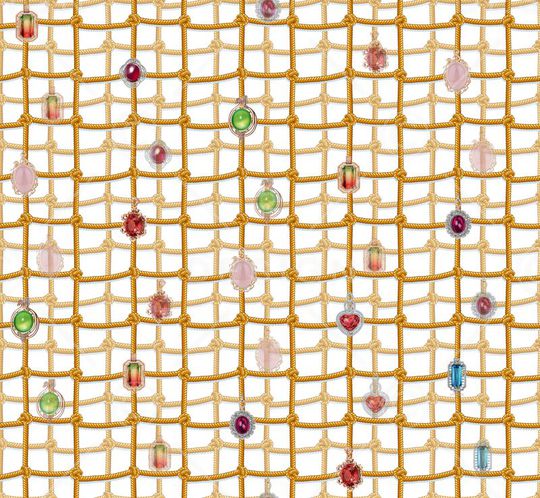 珠宝宝石印花华亿平台图片