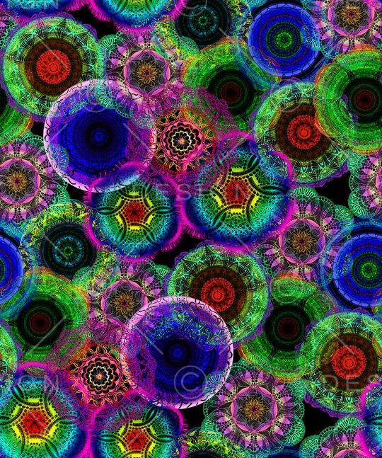 四色柔美炫彩纹印花华亿平台图片