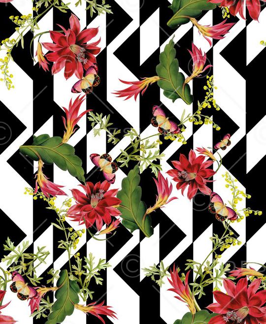 抽象印花华亿平台图片