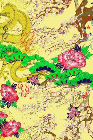 中国风印花华亿平台图片