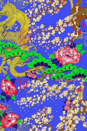 中国风印花华亿平台图片