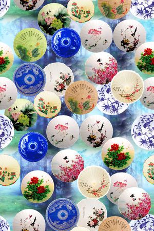 中国风印花华亿平台图片