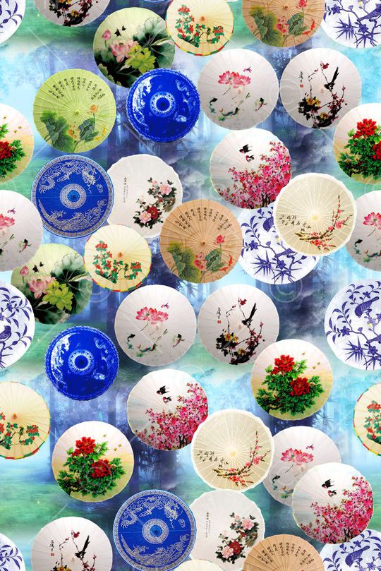 中国风印花华亿平台图片