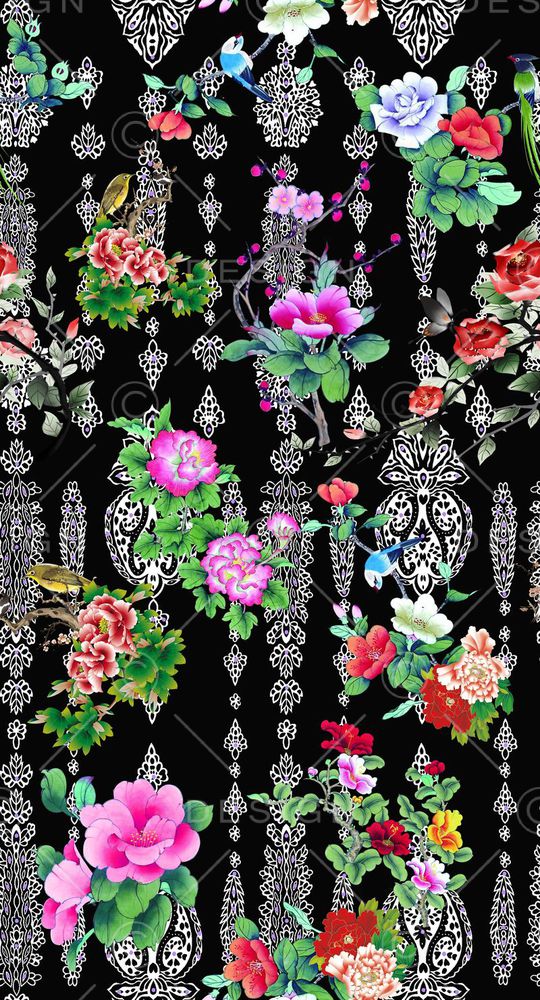 中国风印花华亿平台图片