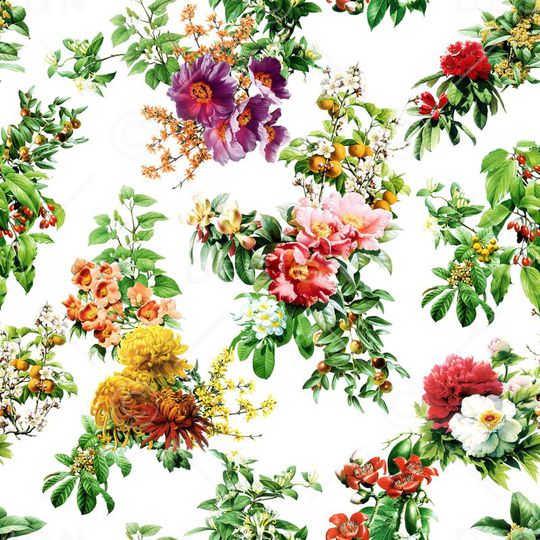 茶花印花华亿平台图片