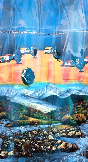 391867-定位油画风景