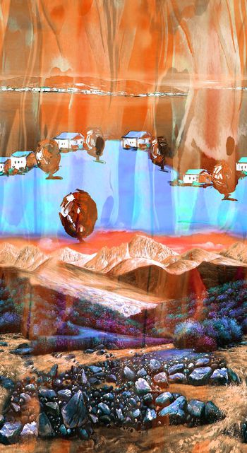 391868-定位油画风景