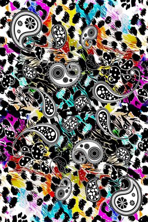 佩斯利印花华亿平台图片