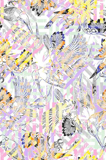 391932-多彩鸟几何组合